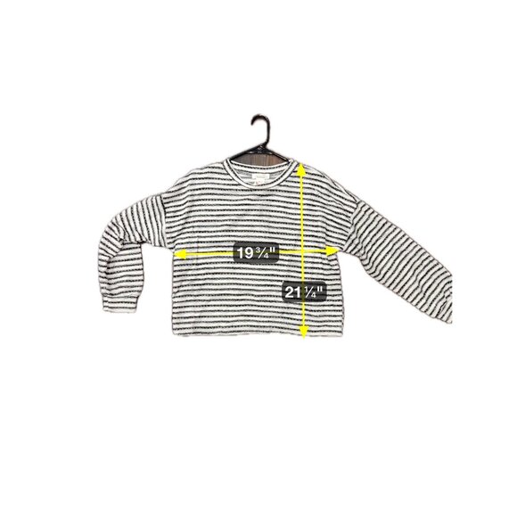 Urban Romantics Striped Long Sleeve Sweater Black White Sz Large Cozy Knitwear - Picture 6 of 9